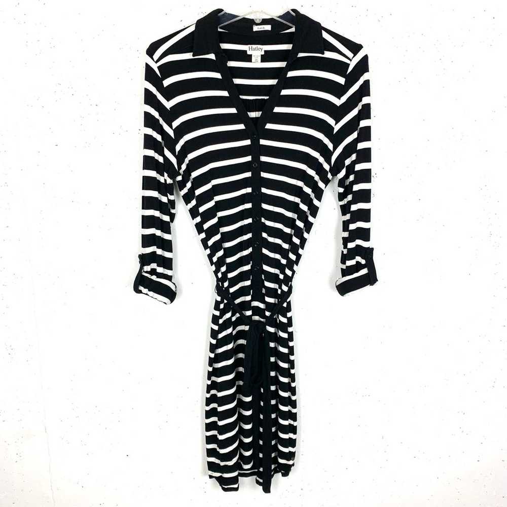 Hatley Womens Shirt Dress Mini Polo Collar Tab Sl… - image 12