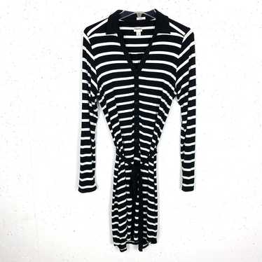 Hatley Womens Shirt Dress Mini Polo Collar Tab Sl… - image 1