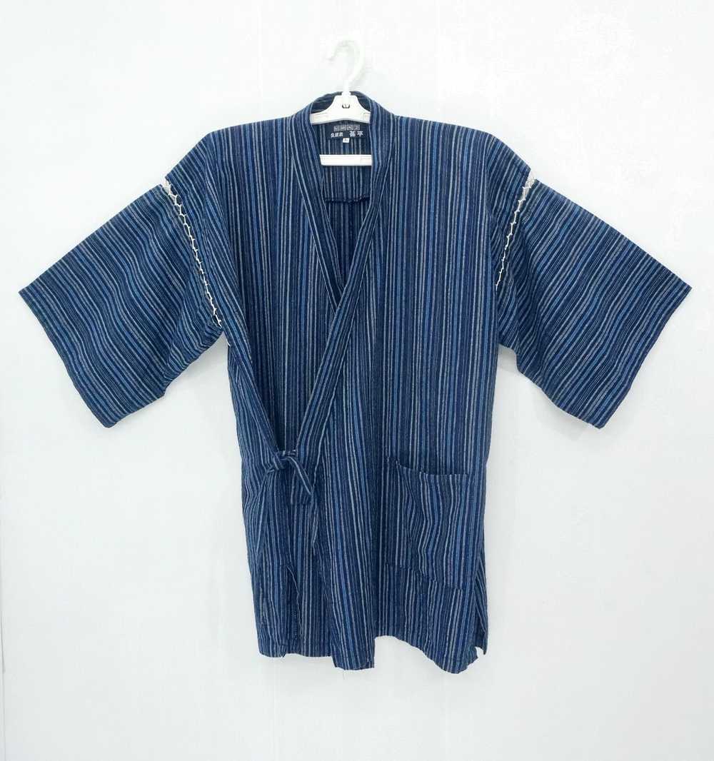 Japanese Brand Kimono Jinbei Indigo Hickory - image 1