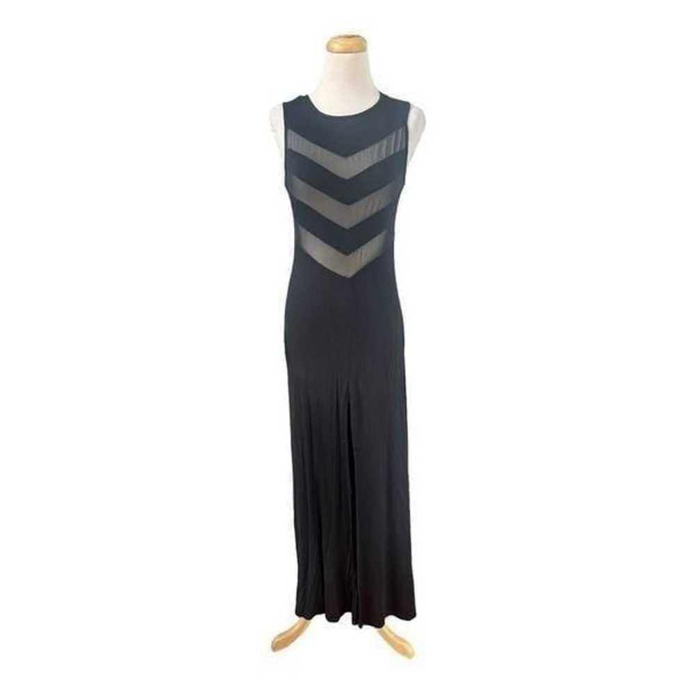 Lulus Maxi Dress Womens Small Black Jersey Knit S… - image 1