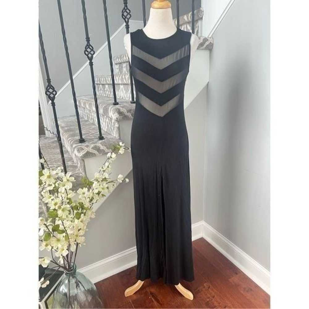 Lulus Maxi Dress Womens Small Black Jersey Knit S… - image 2