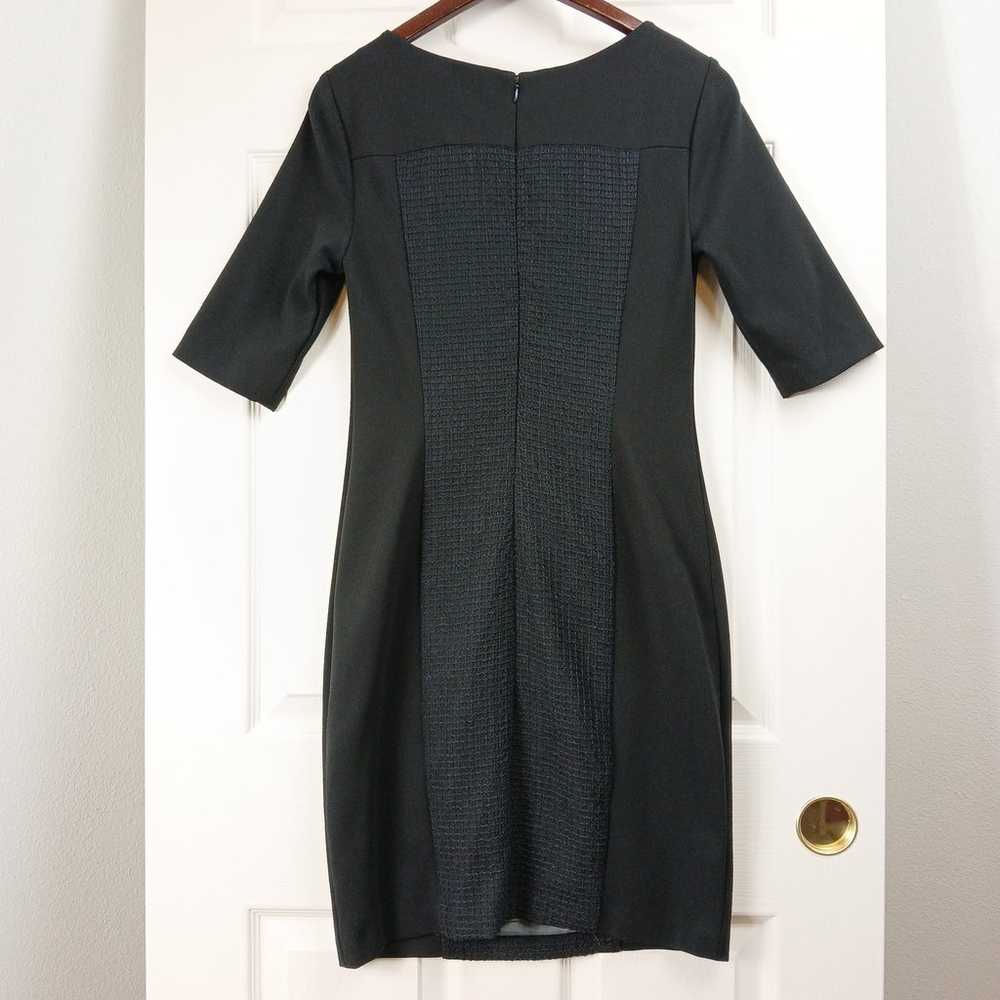 Catherine Malandrino Textured Black Sheath Dress … - image 2