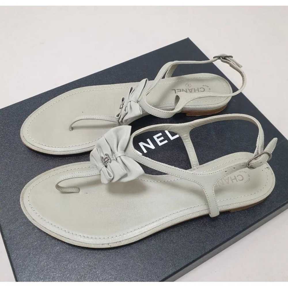 Chanel Slingback leather sandal - image 4