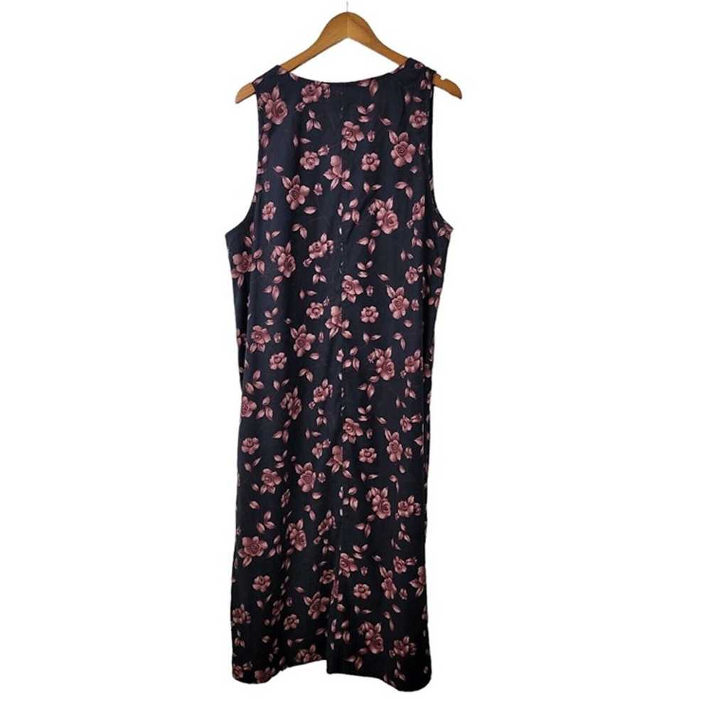 Vintage Overall Dress Size XL Floral Cottagecore … - image 5