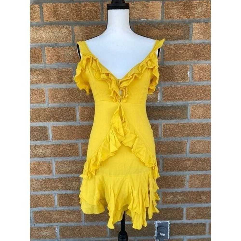 Lulus Carmela Yellow Ruffled Mini Dress - image 2