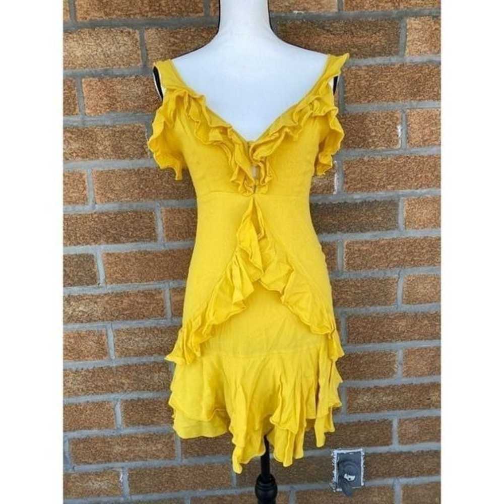 Lulus Carmela Yellow Ruffled Mini Dress - image 3