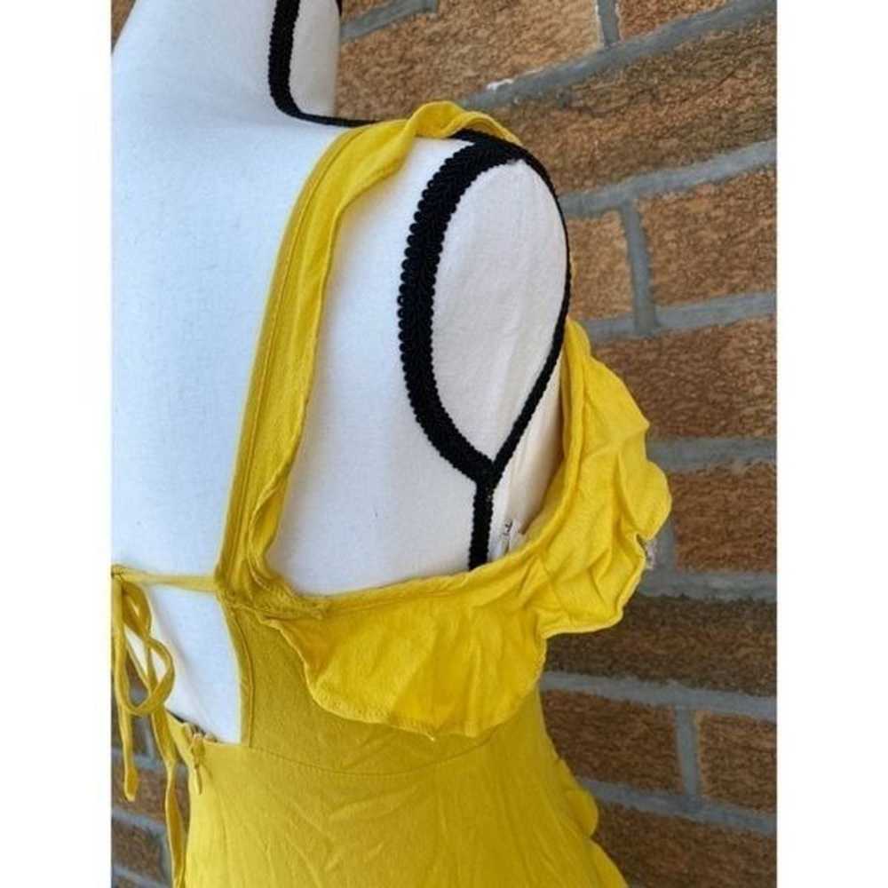 Lulus Carmela Yellow Ruffled Mini Dress - image 7