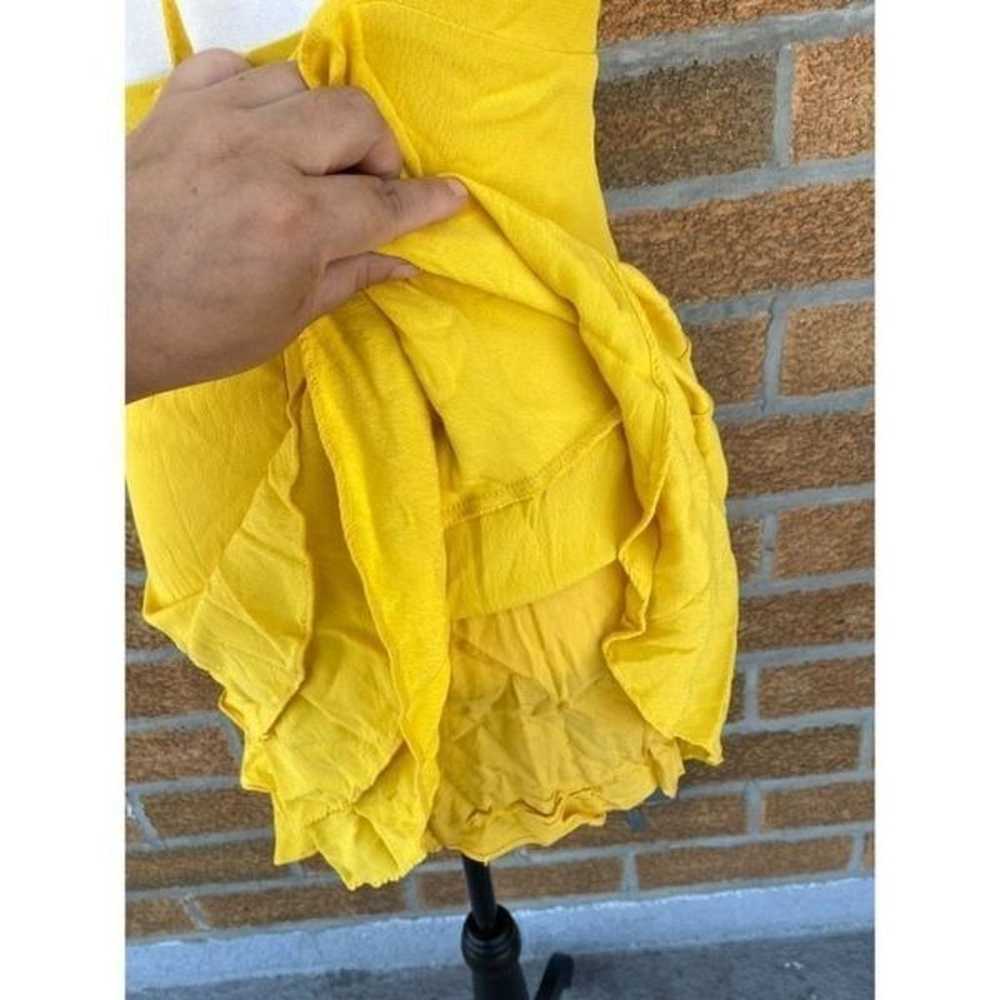 Lulus Carmela Yellow Ruffled Mini Dress - image 8