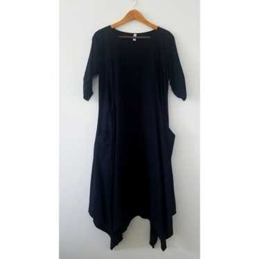 URBAN FLAMINGO BLACK Linen dress M - image 1