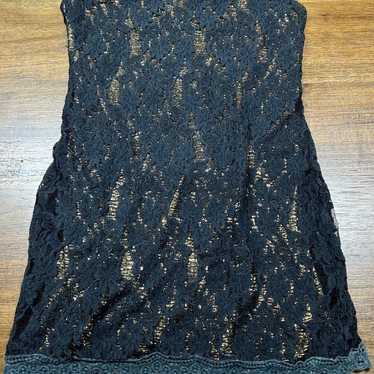 Miss Me Size S Black With Gold Overlay Sleeveless… - image 1