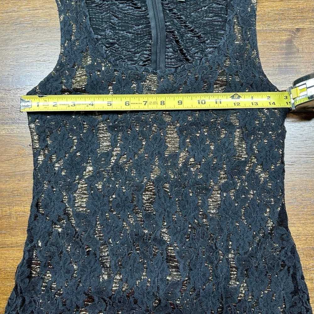 Miss Me Size S Black With Gold Overlay Sleeveless… - image 4
