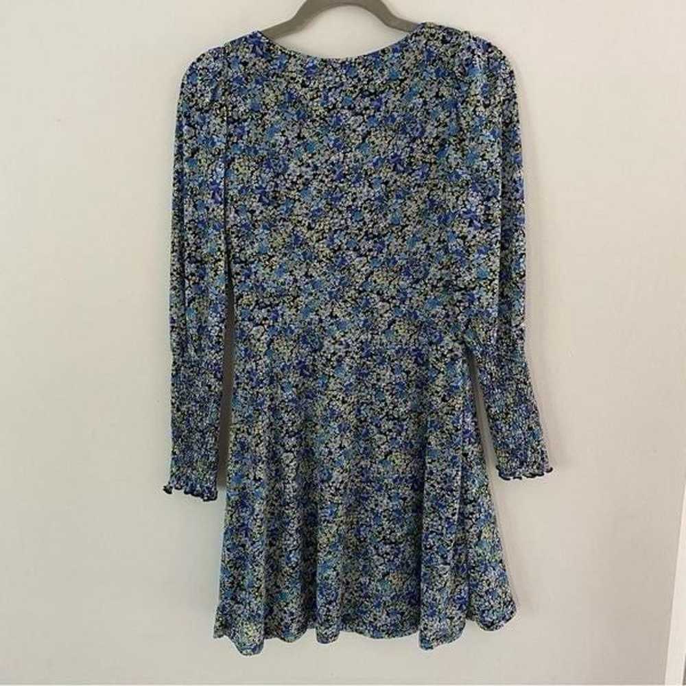 Topshop Blue Ditzy Floral Jersey Printed Mini Dre… - image 3