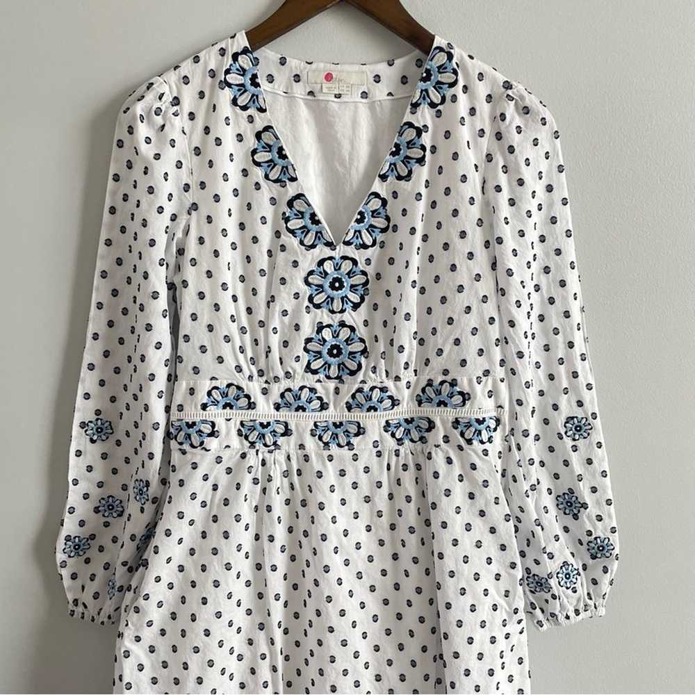 Biden | Womens Flossie Midi Embroidered Dress Whi… - image 5