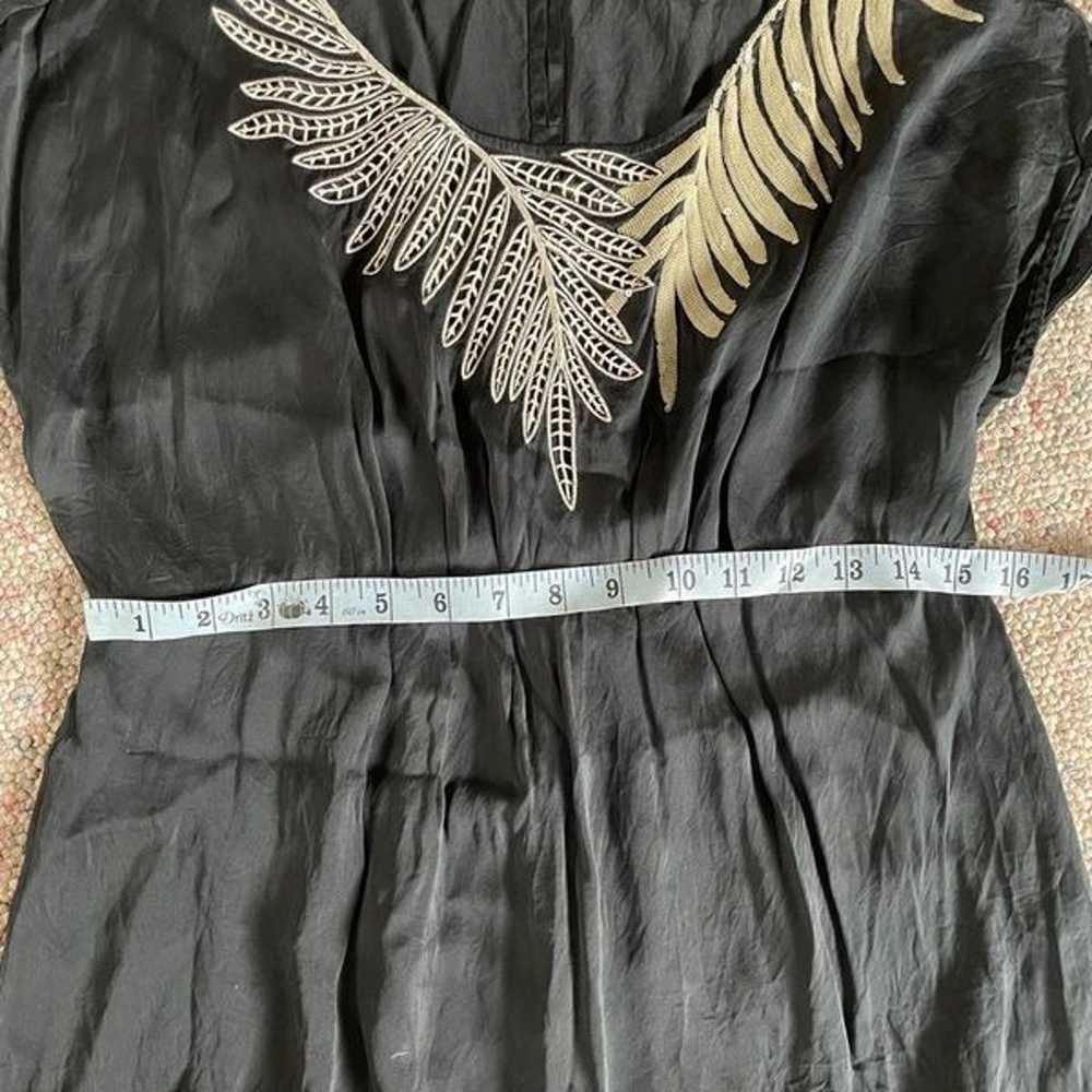 BCBG Max Azria Silk Dress Embroidered Sequin Mini - image 6