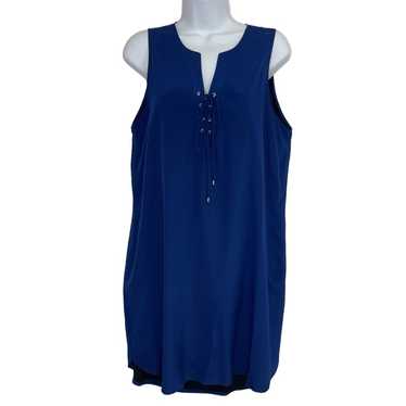 Amanda Uprichard Silk Dress Medium Royal Blue Kne… - image 1