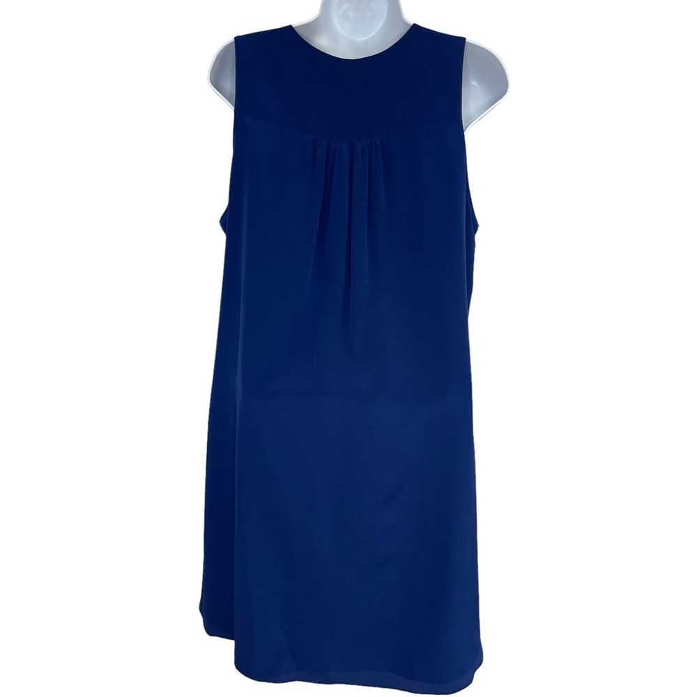 Amanda Uprichard Silk Dress Medium Royal Blue Kne… - image 3