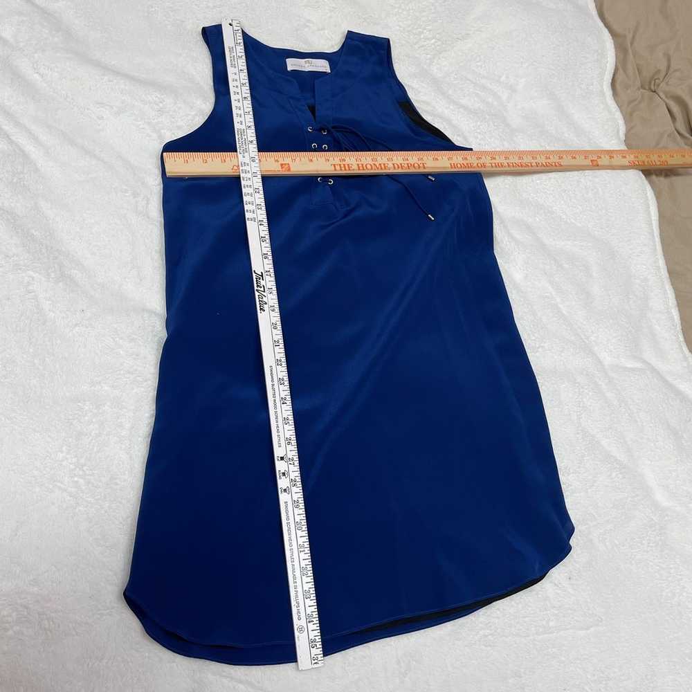 Amanda Uprichard Silk Dress Medium Royal Blue Kne… - image 6