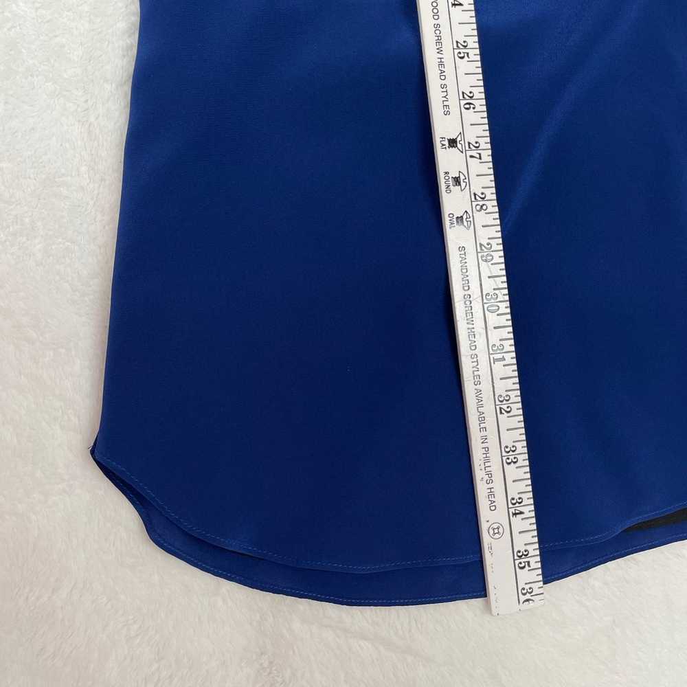 Amanda Uprichard Silk Dress Medium Royal Blue Kne… - image 8