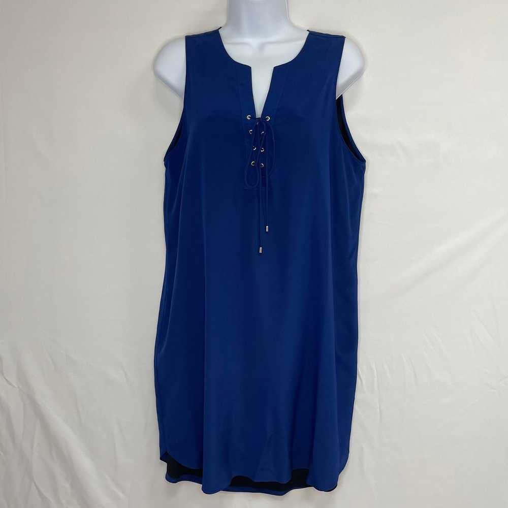 Amanda Uprichard Silk Dress Medium Royal Blue Kne… - image 9