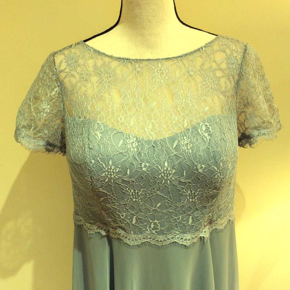 Azazie Bluish Gray Formal Evening Gown Dress, Sho… - image 1