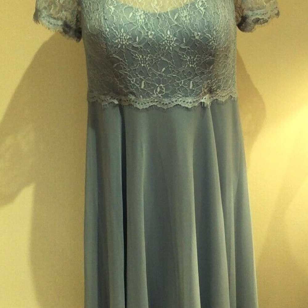 Azazie Bluish Gray Formal Evening Gown Dress, Sho… - image 2