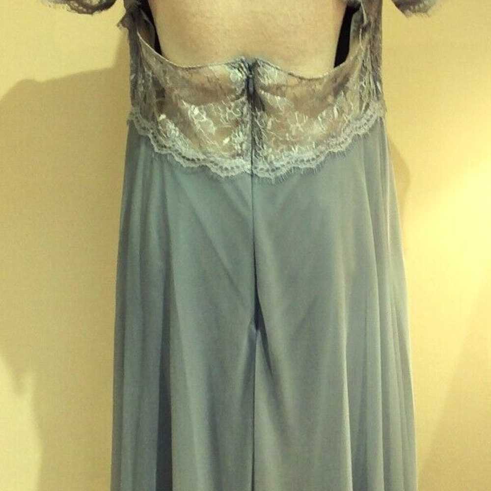 Azazie Bluish Gray Formal Evening Gown Dress, Sho… - image 3