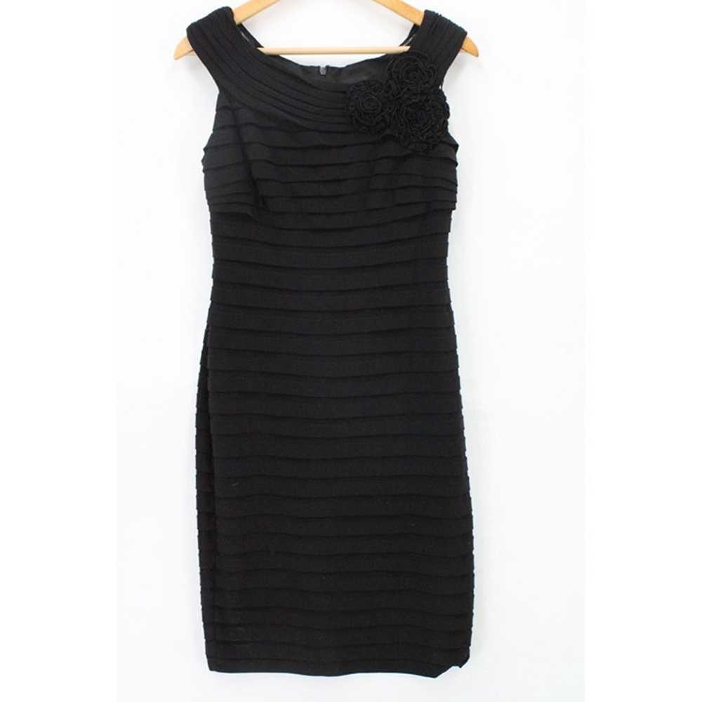 Vintage Adrianna Papell Bodycon Dress Womens Blac… - image 1