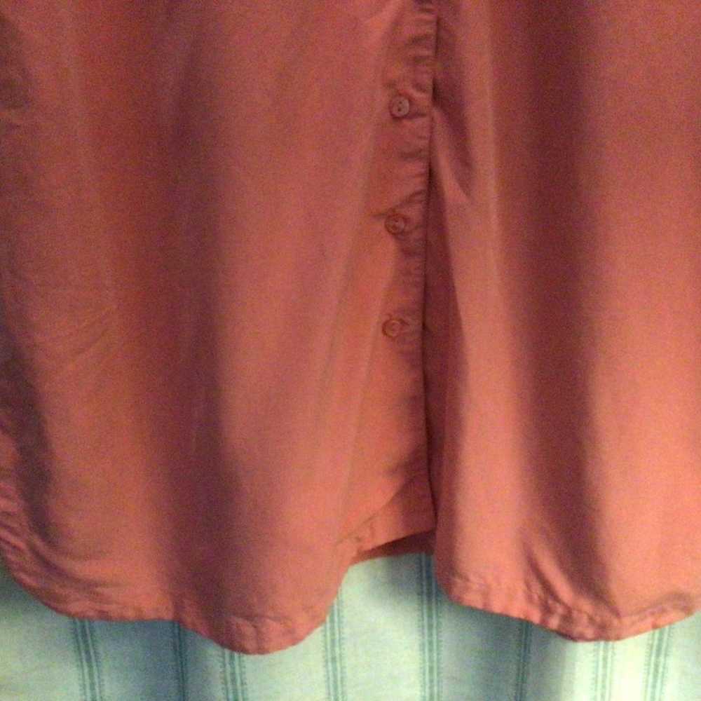 Soft Surroundings Shirt Dress XL Peachy Pink - image 5