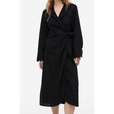 H&M black maxi long sleeve dress - image 1