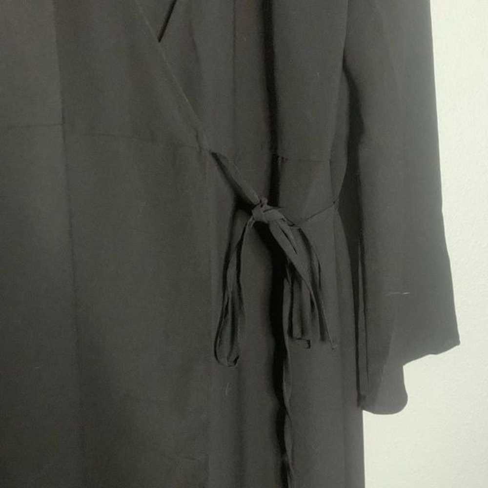 H&M black maxi long sleeve dress - image 4