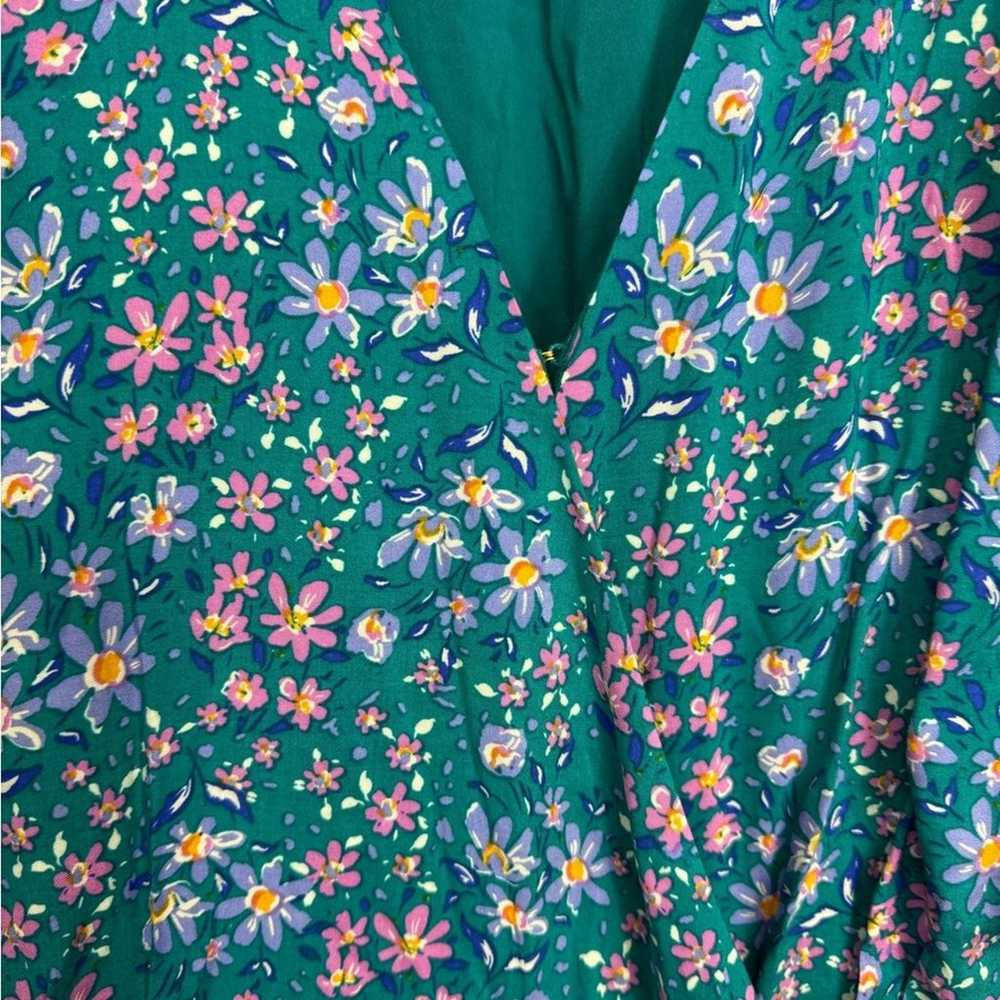DRAPER JAMES RSVP™ Short Sleeve Wrap Dress Floral… - image 4