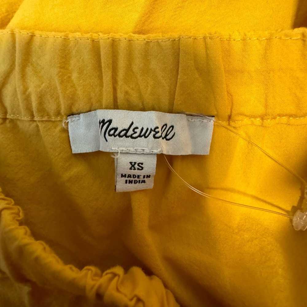 Madewell Yellow Flutter-Sleeve Square-Neck Mini D… - image 8