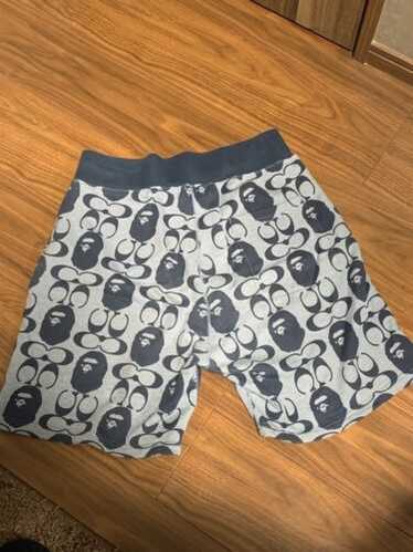 BAPE COACH ベイプコーチ　ショーツ　ハーフパンツ　XL 激レアL！ BAPE×coachナイロンショーツ