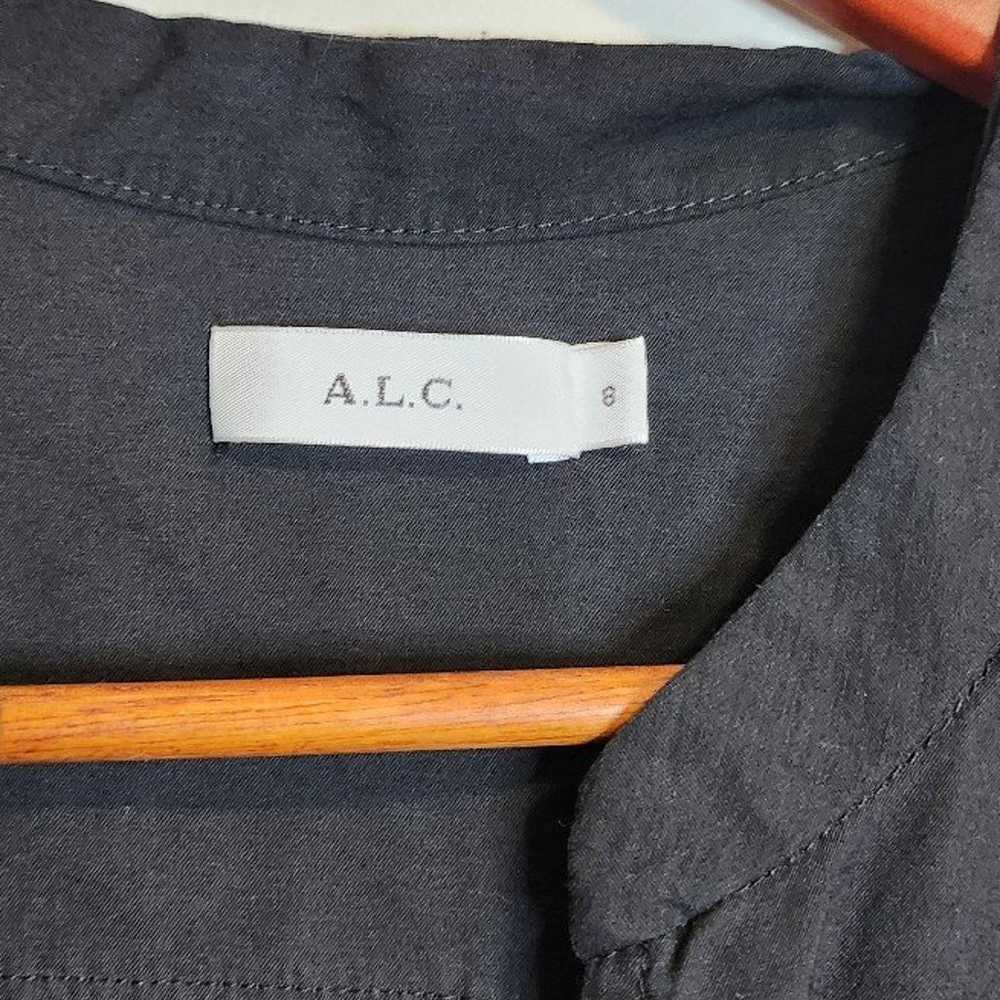 A.L.C. Black V Neck Puff Sleeve Jumpsuit - image 7