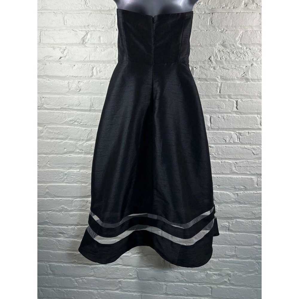 Alfred Sung Black Strapless Dress Size 8 - image 2