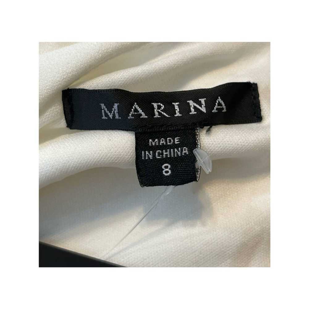 Marina Womens size 8 jumpsuit ivory one shoulder … - image 3