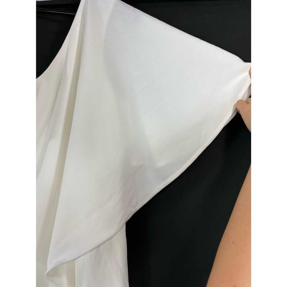 Marina Womens size 8 jumpsuit ivory one shoulder … - image 4