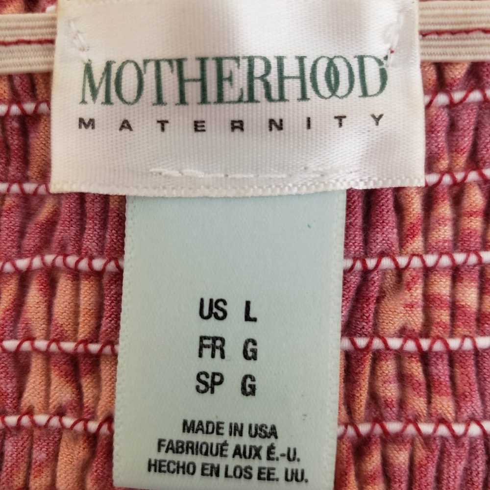 Motherhood Maternity Hawaiian Shirred Ruffle Tie … - image 7