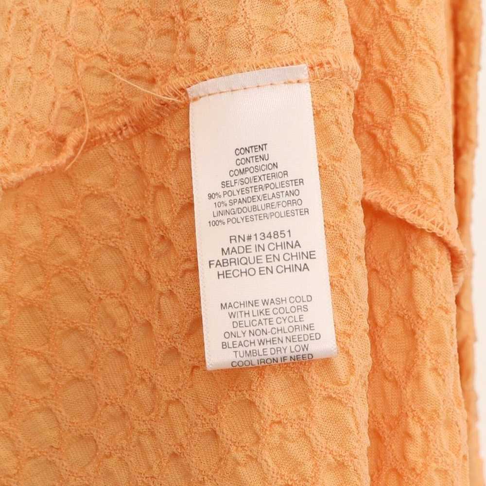 WAYF Iris Ruffle Hem Midi Dress XL Tangerine Oran… - image 5