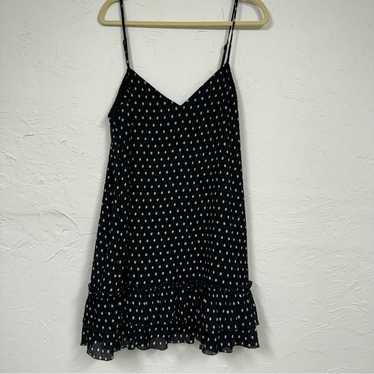 Lulus Black & White Polka Dot Mini Dress Womens X… - image 1