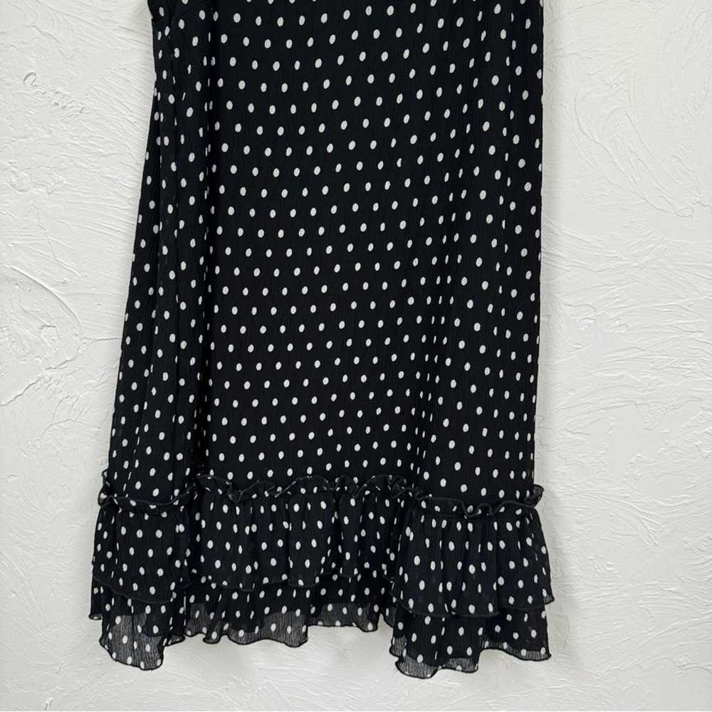Lulus Black & White Polka Dot Mini Dress Womens X… - image 2
