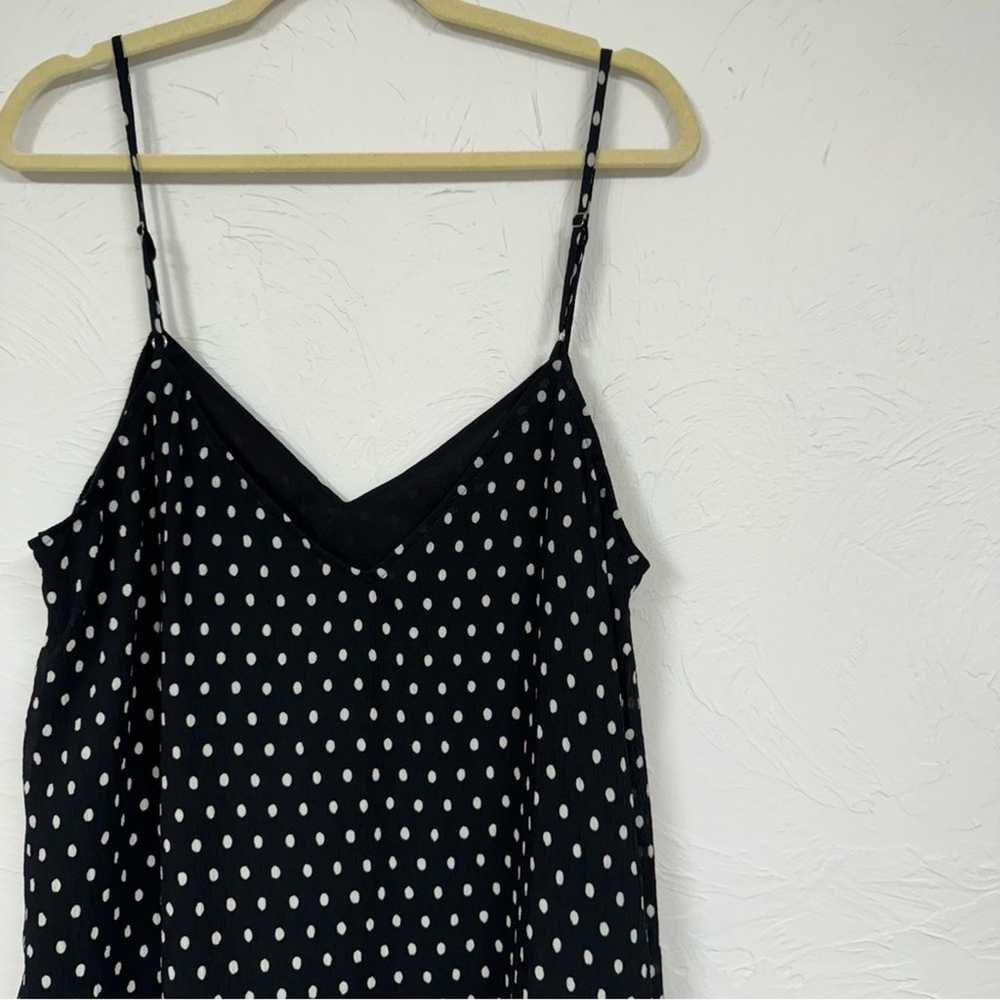 Lulus Black & White Polka Dot Mini Dress Womens X… - image 4