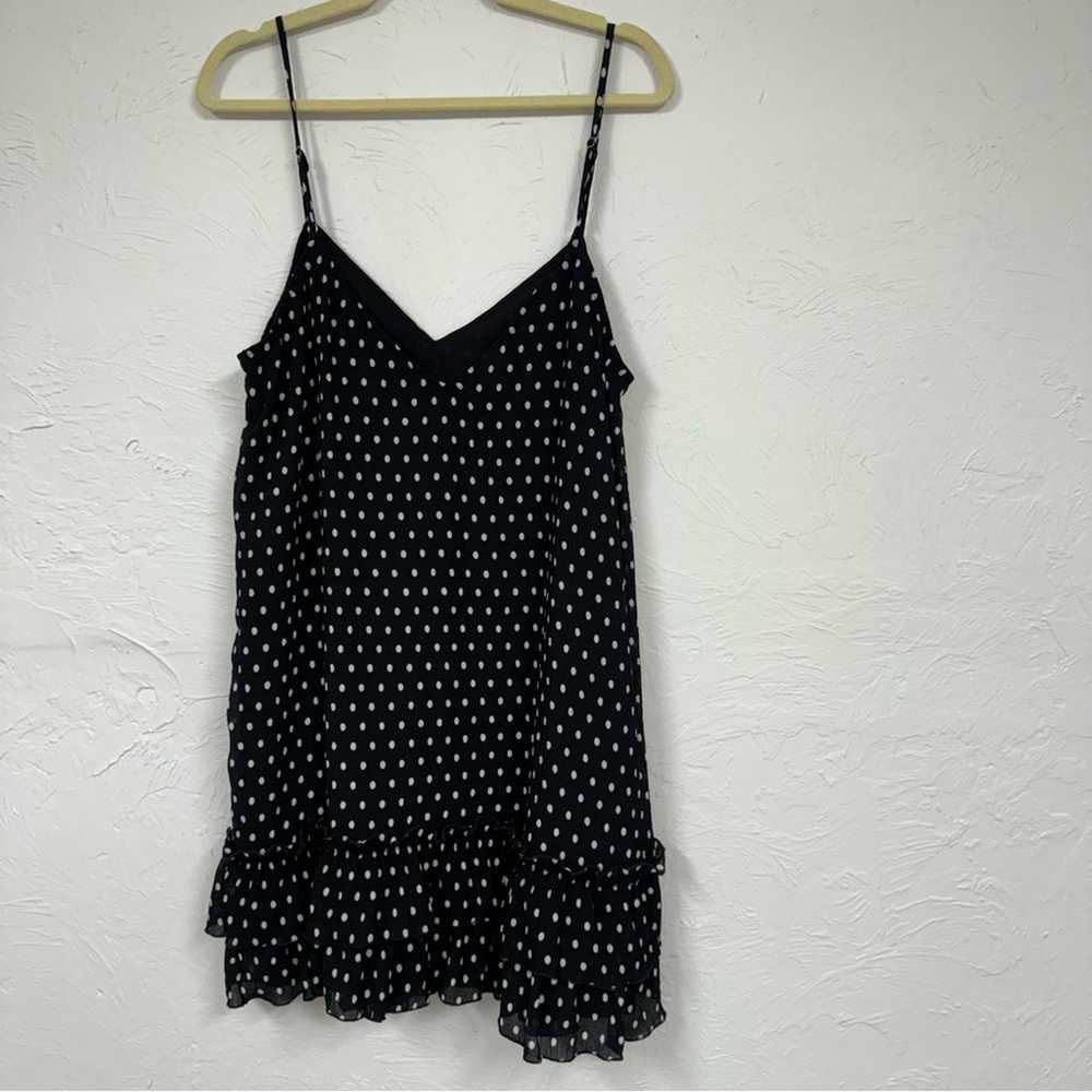 Lulus Black & White Polka Dot Mini Dress Womens X… - image 7