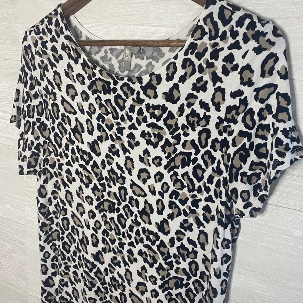 ASOS Black Cream Cheetah Leopard Animal Print Str… - image 2