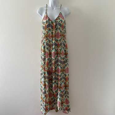 The Odells Dress Womens Medium All Over Print Fro… - image 1