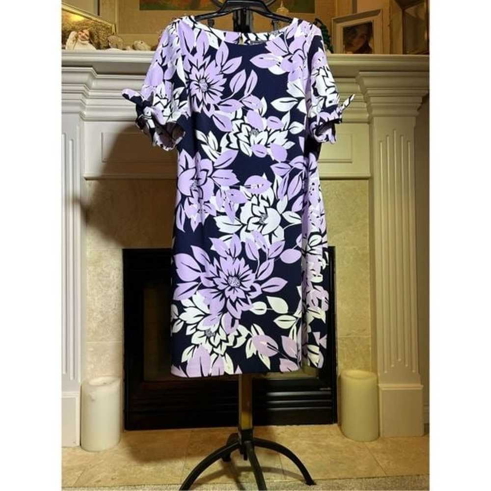 Jessica Howard Women's Navy Size 16W Floral Print… - image 2