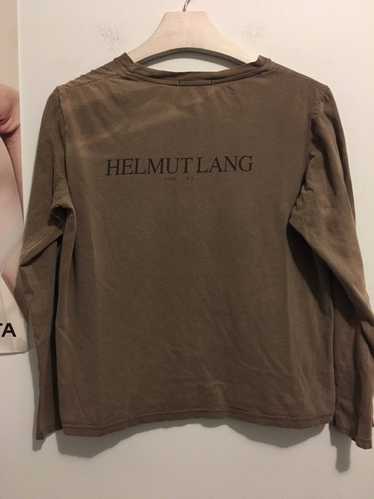 Helmut Lang Fall 2000 Rare Logo Tubular Longsleeve