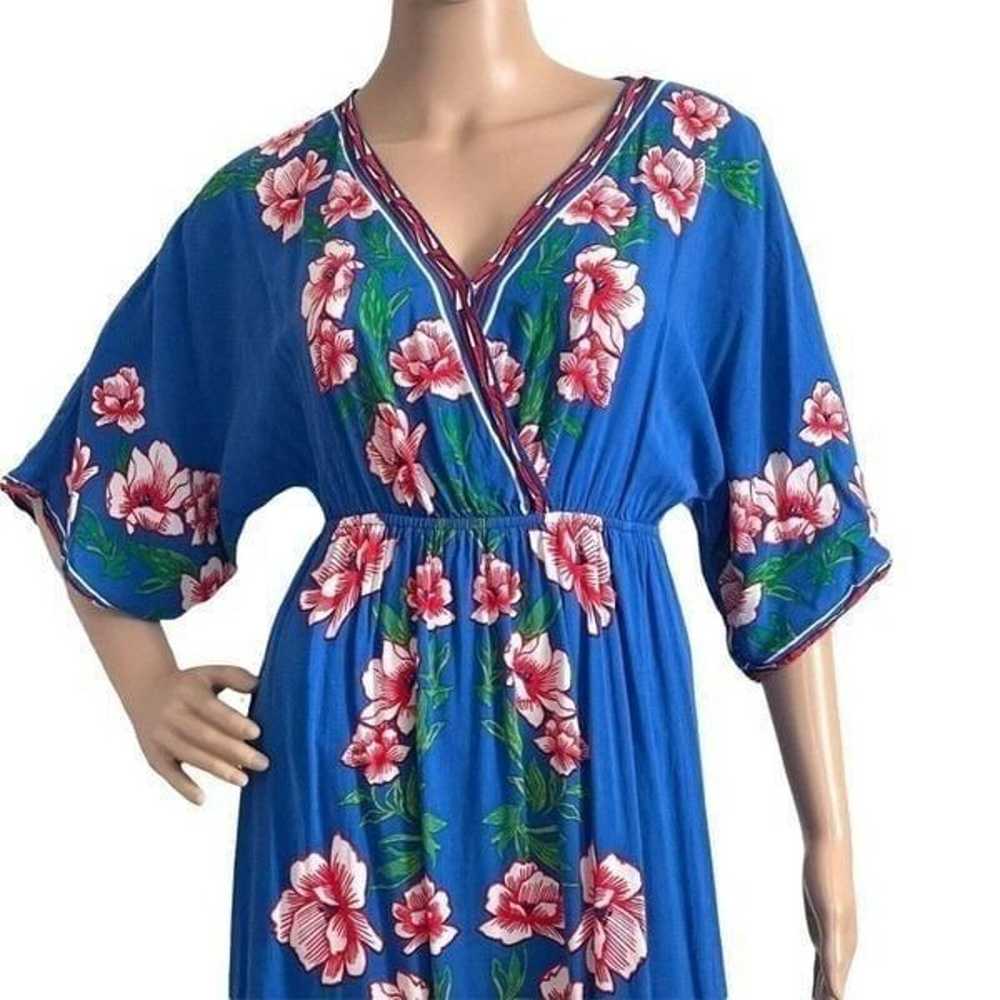 Flying Tomato V-neck Maxi Dress S Floral Kimono S… - image 4