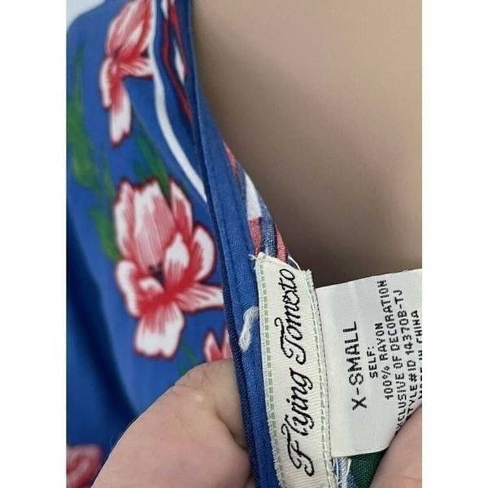 Flying Tomato V-neck Maxi Dress S Floral Kimono S… - image 6