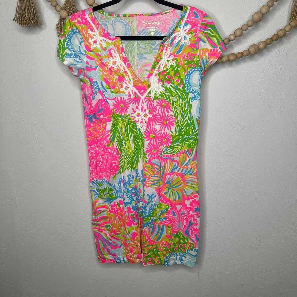 Lilly Pulitzer More Lovers Coral Brewster Dress - image 1